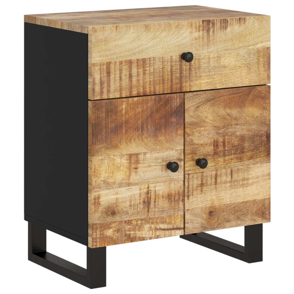 vidaXL Nachttisch 50x33x60 cm Massivholz Mango & Holzwerkstoff
