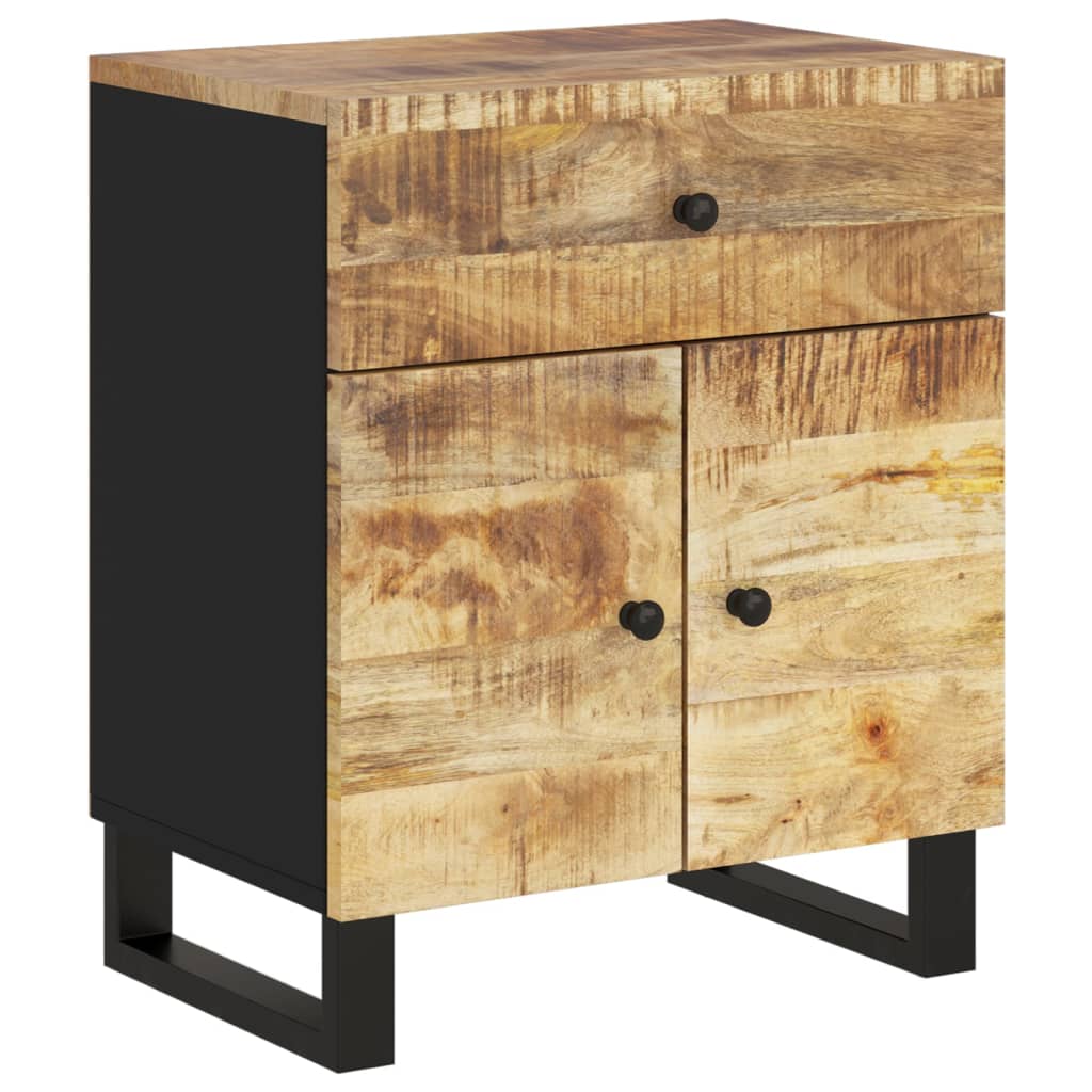 vidaXL Nachttisch 50x33x60 cm Massivholz Mango & Holzwerkstoff