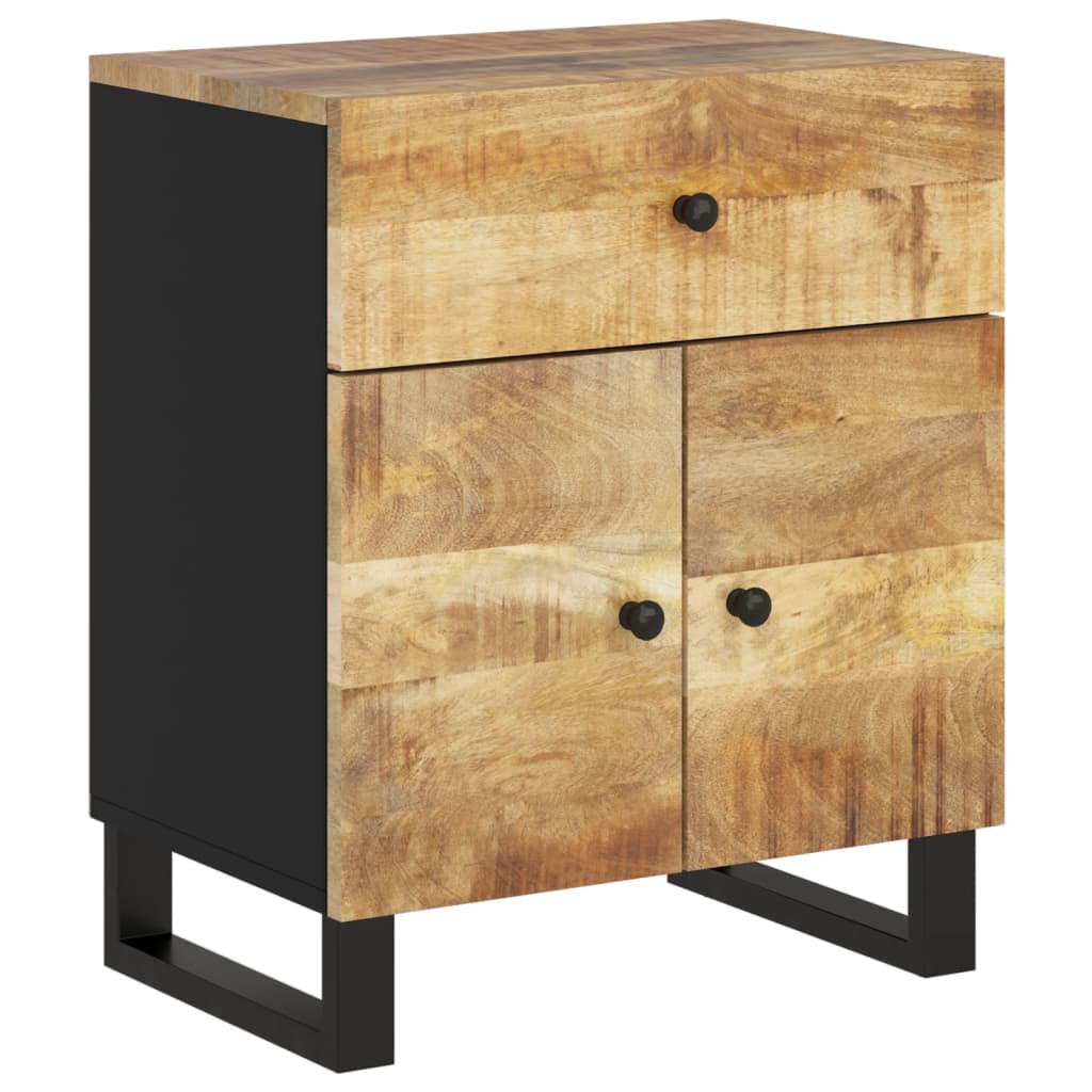 vidaXL Nachttisch 50x33x60 cm Massivholz Mango & Holzwerkstoff