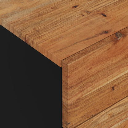 vidaXL Nachttisch 50x33x60 cm Massivholz Akazie & Holzwerkstoff