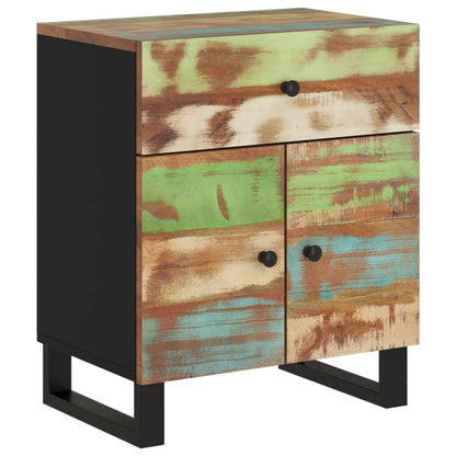 vidaXL Table de chevet 50x33x60 cm Bois de récupération massif et bois d'ingénierie