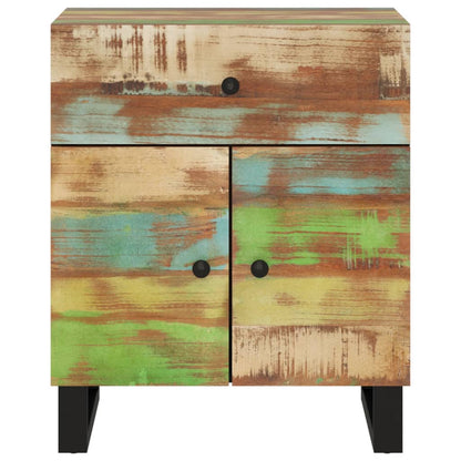 vidaXL Table de chevet 50x33x60 cm Bois de récupération massif et bois d'ingénierie