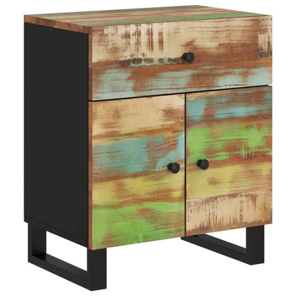 vidaXL Table de chevet 50x33x60 cm Bois de récupération massif et bois d'ingénierie