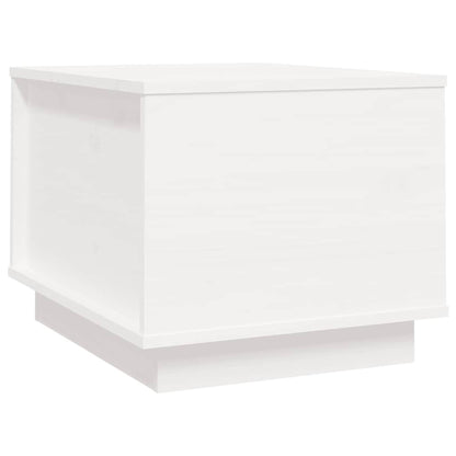 vidaXL Couchtisch Weiß 40x50x35 cm Massivholz Kiefer