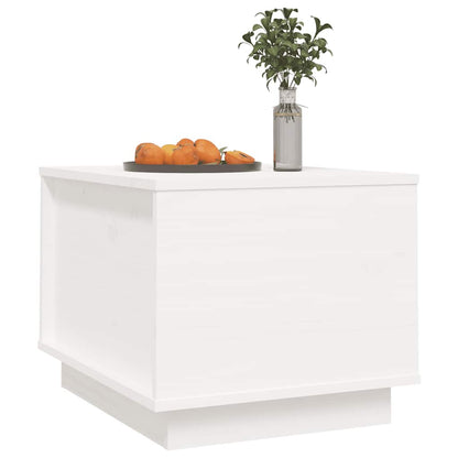 vidaXL Couchtisch Weiß 40x50x35 cm Massivholz Kiefer