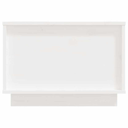 vidaXL Couchtisch Weiß 40x50x35 cm Massivholz Kiefer