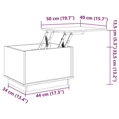 Couchtisch Honigbraun 40x50x35 cm Massivholz Kiefer