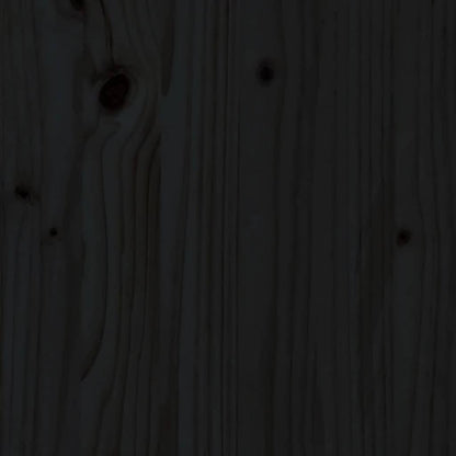 Couchtisch Schwarz 40x50x35 cm Massivholz Kiefer