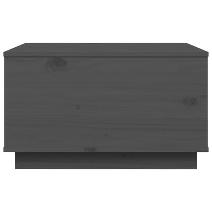 vidaXL Table basse grise 60x50x35 cm en pin massif
