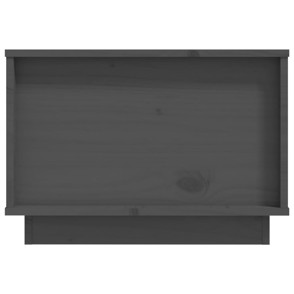 vidaXL Table basse grise 60x50x35 cm en pin massif