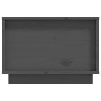 vidaXL Table basse grise 60x50x35 cm en pin massif