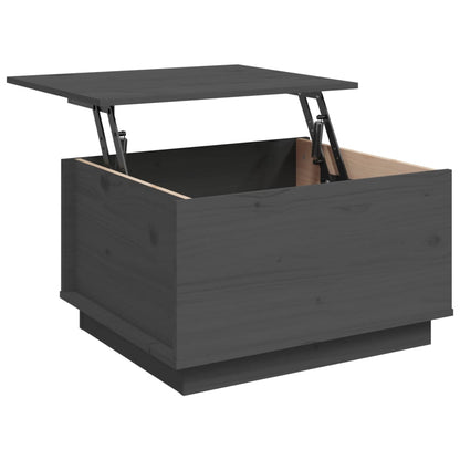vidaXL Table basse grise 60x50x35 cm en pin massif