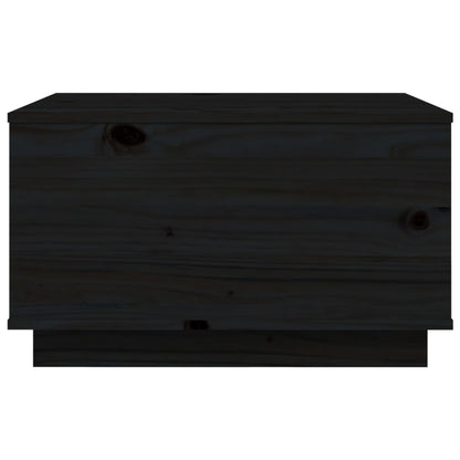 vidaXL Couchtisch Schwarz 60x50x35 cm Massivholz Kiefer