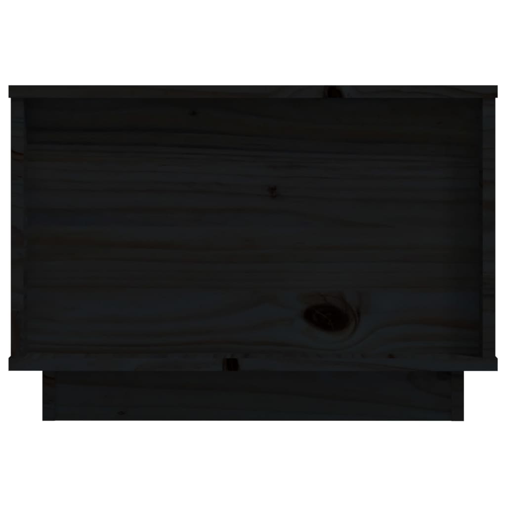 vidaXL Couchtisch Schwarz 60x50x35 cm Massivholz Kiefer