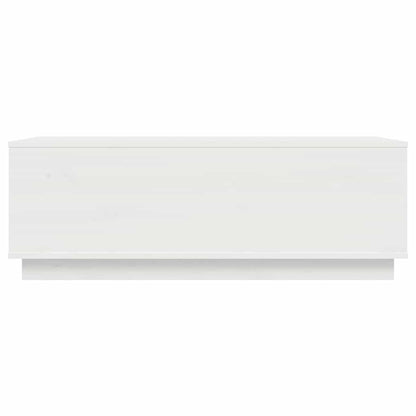 vidaXL Couchtisch Weiß 100x50x35 cm Massivholz Kiefer