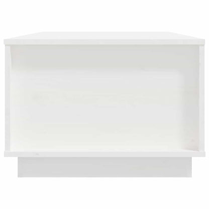 vidaXL Couchtisch Weiß 100x50x35 cm Massivholz Kiefer