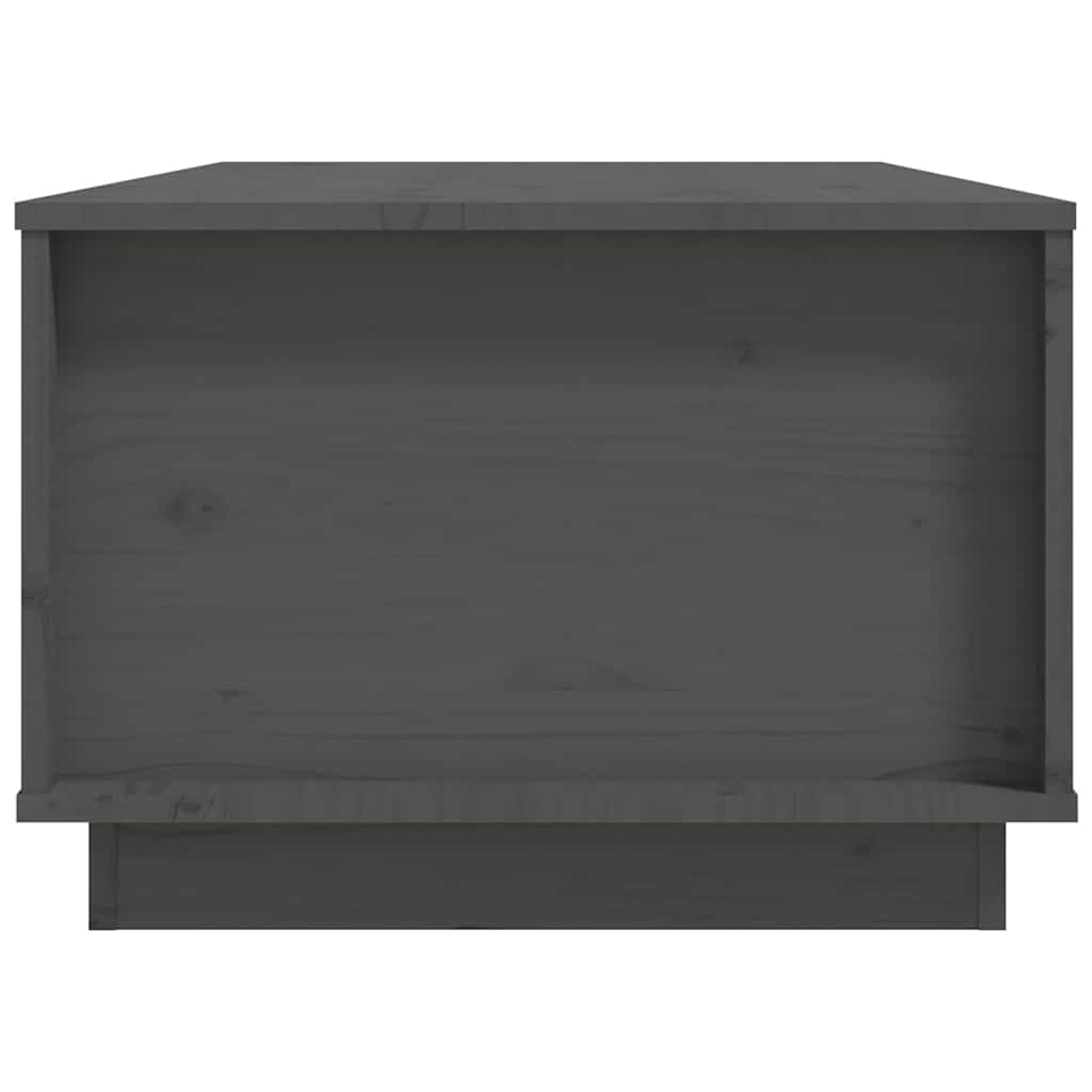 Couchtisch Grau 100x50x35 cm Massivholz Kiefer