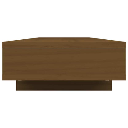 Monitorständer Honigbraun 100x27x14 cm Massivholz Kiefer