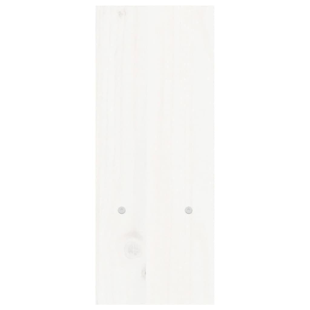 Monitorständer Weiß (39-72)x17x43 cm Massivholz Kiefer