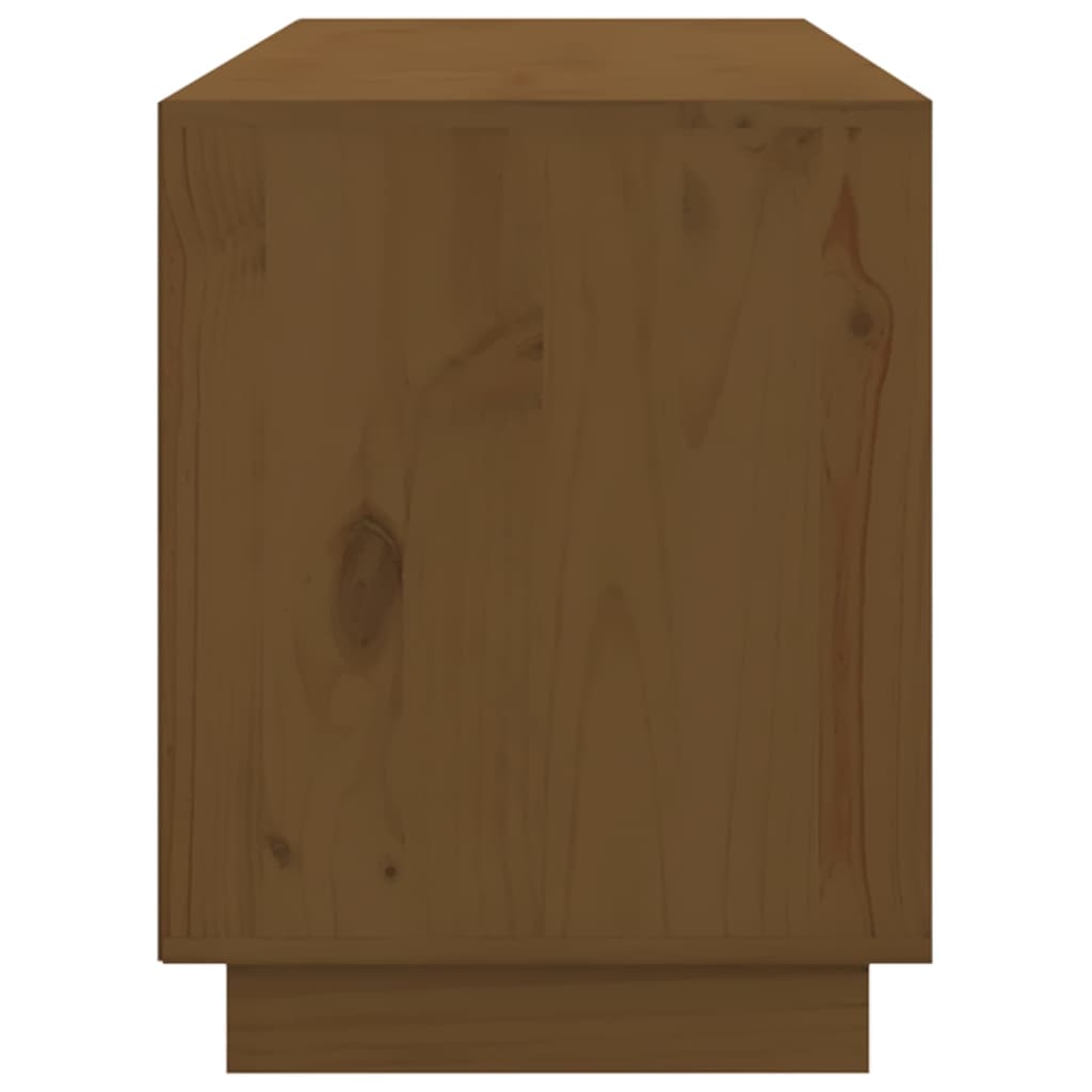 vidaXL Meuble TV marron miel 176x37x47,5 cm Bois de pin massif