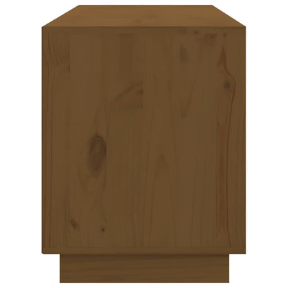 vidaXL Meuble TV marron miel 176x37x47,5 cm Bois de pin massif