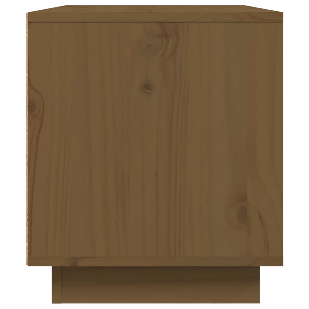 vidaXL Meuble TV marron miel 80x35x40,5 cm Bois de pin massif