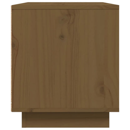 vidaXL Meuble TV marron miel 80x35x40,5 cm Bois de pin massif