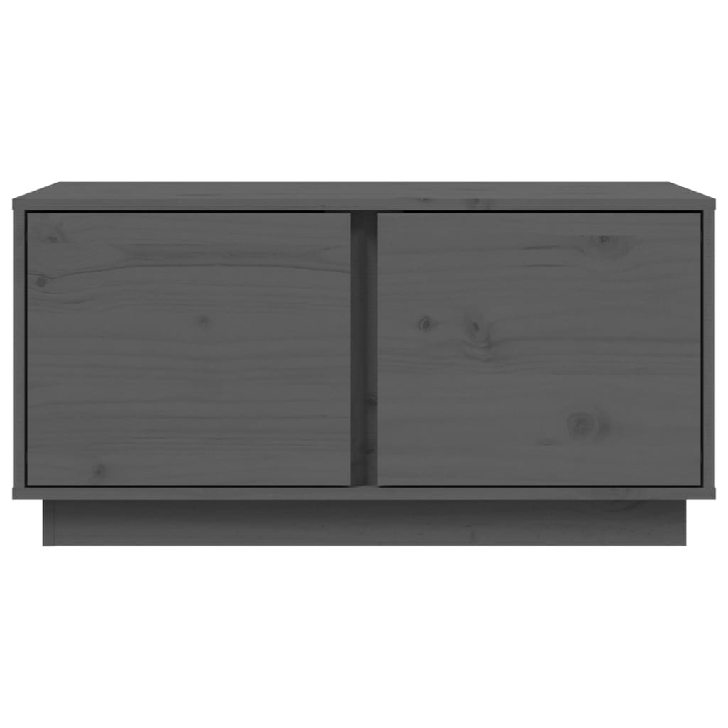 vidaXL Couchtisch Grau 80x50x40 cm Massivholz Kiefer