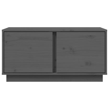 vidaXL Couchtisch Grau 80x50x40 cm Massivholz Kiefer