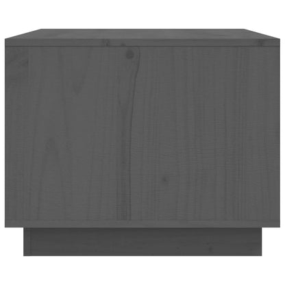 vidaXL Couchtisch Grau 80x50x40 cm Massivholz Kiefer
