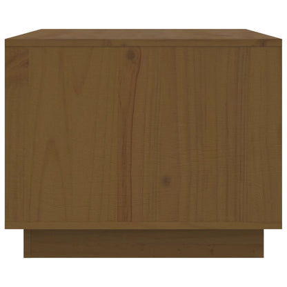 vidaXL Table basse marron miel 80x50x40 cm Bois de pin massif