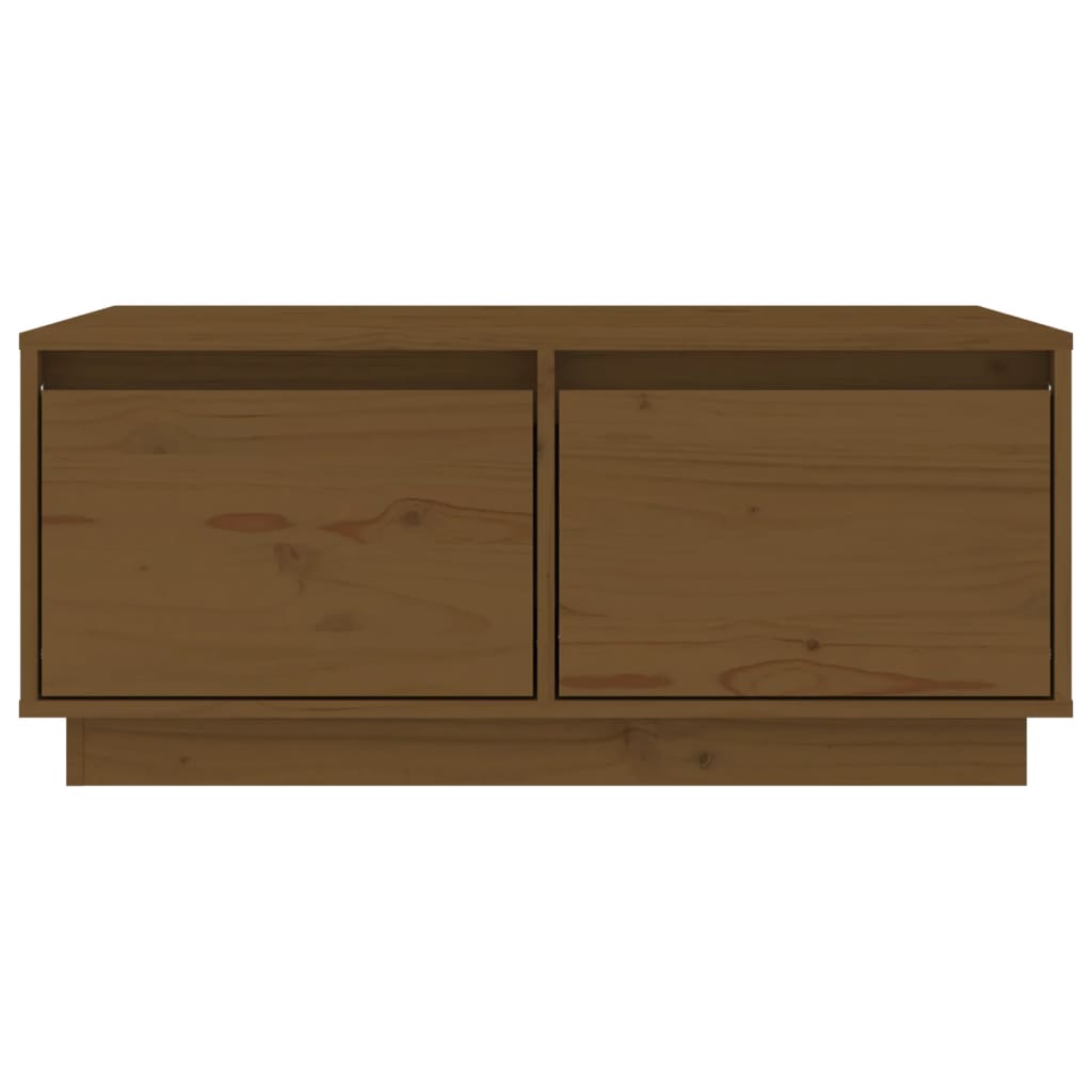 vidaXL Couchtisch Honigbraun 80x50x35 cm Massivholz Kiefer