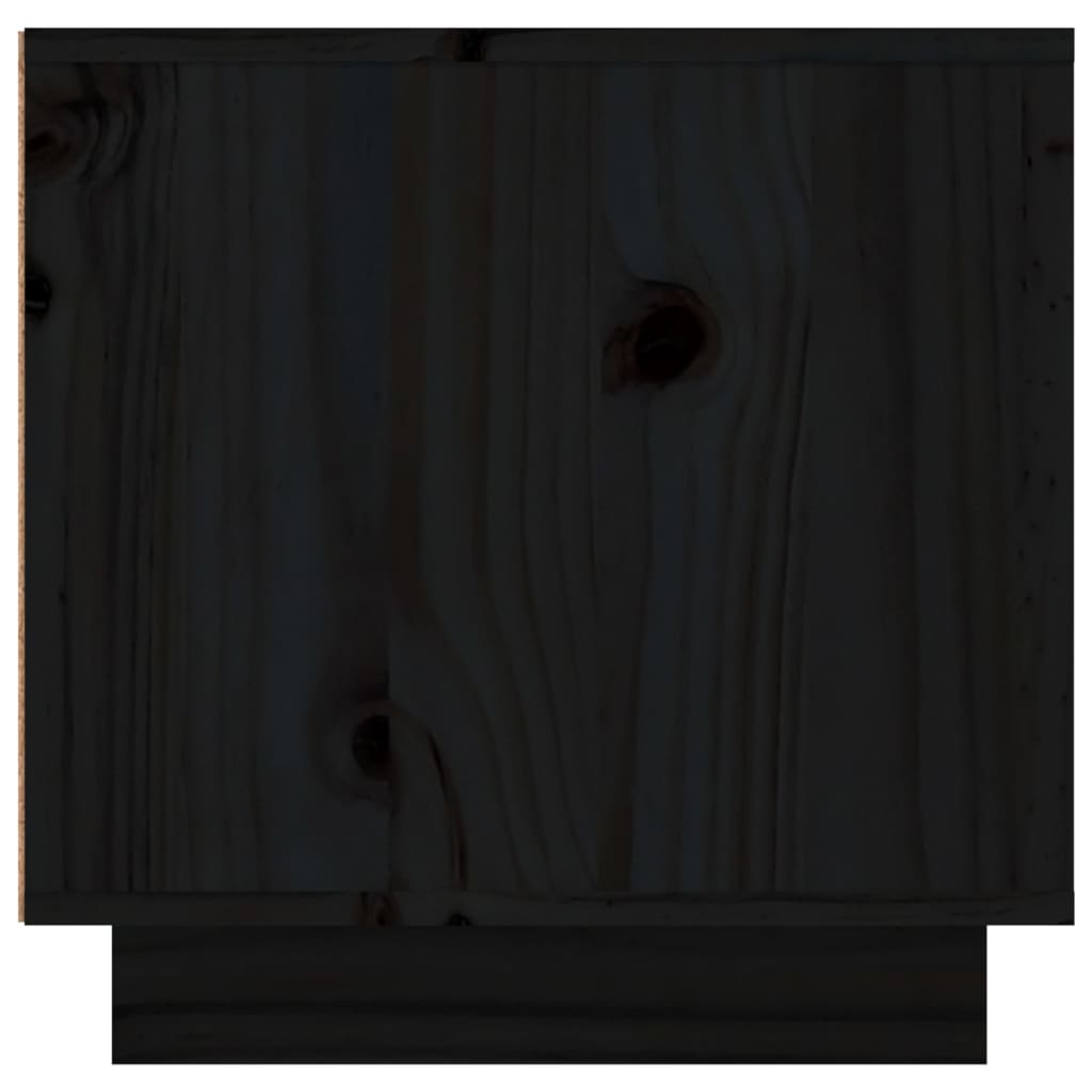 vidaXL Meuble TV Noir 156x40x40 cm Bois de pin massif