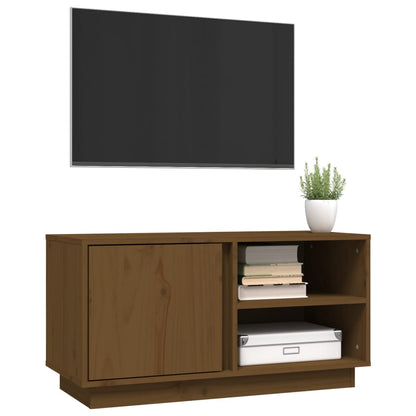 vidaXL TV-Schrank Honigbraun 80x35x40,5 cm Massivholz Kiefer