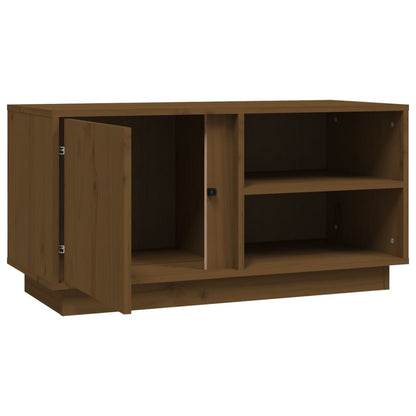 vidaXL TV-Schrank Honigbraun 80x35x40,5 cm Massivholz Kiefer