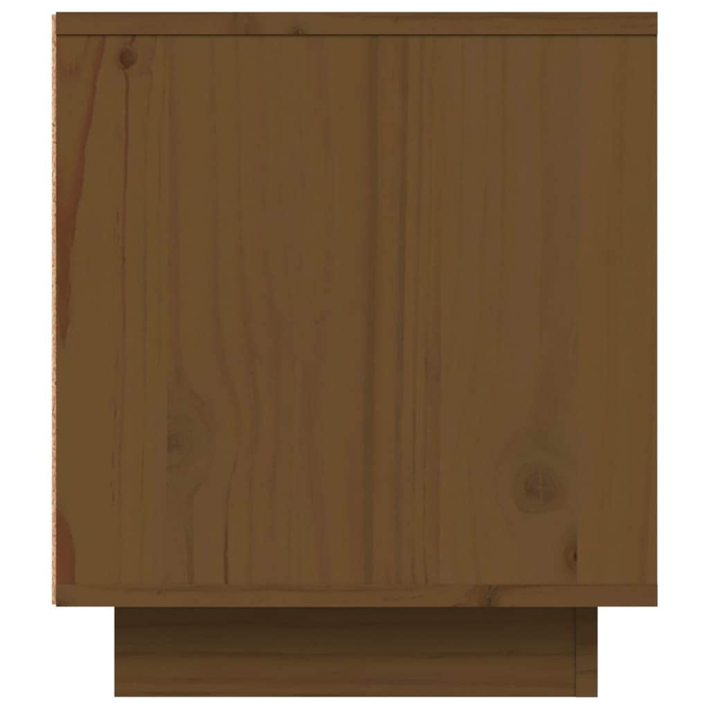 vidaXL TV-Schrank Honigbraun 80x35x40,5 cm Massivholz Kiefer