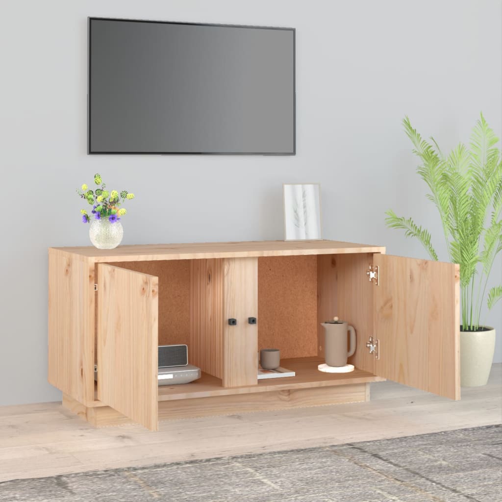 vidaXL Meuble TV 80x35x40,5 cm Bois de pin massif