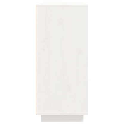 vidaXL Commode blanche 60x35x80 cm en pin massif