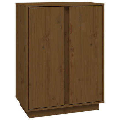 vidaXL Buffet marron miel 60x35x80 cm Bois de pin massif