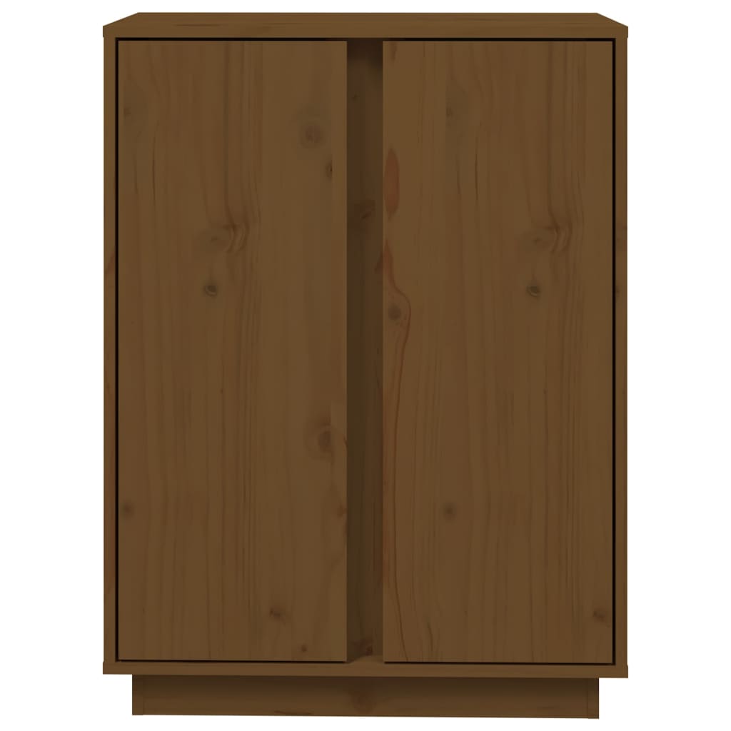 vidaXL Buffet marron miel 60x35x80 cm Bois de pin massif
