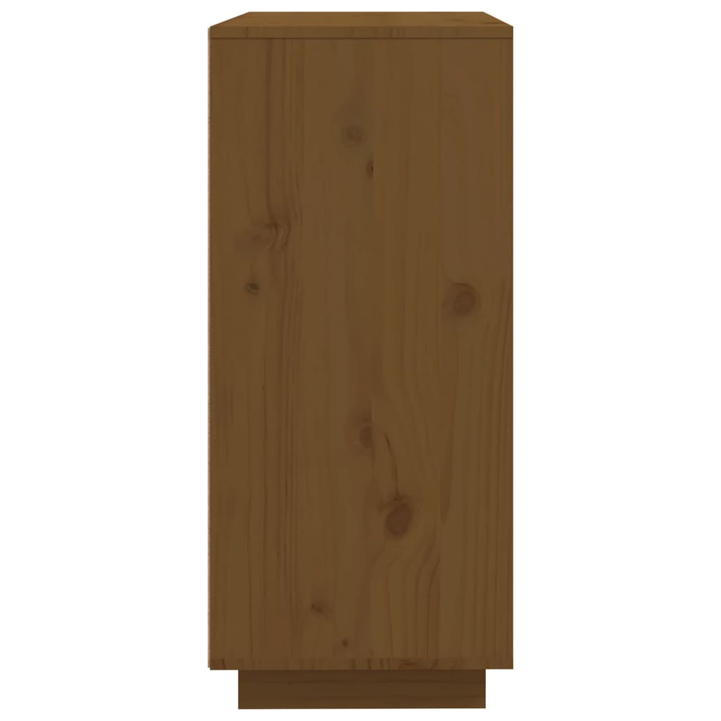 vidaXL Buffet marron miel 60x35x80 cm Bois de pin massif