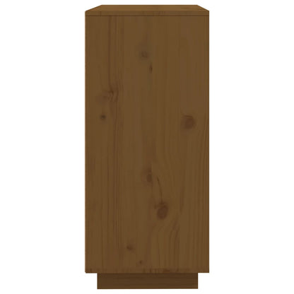 vidaXL Buffet marron miel 60x35x80 cm Bois de pin massif