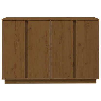 vidaXL Buffet marron miel 120x35x80 cm Bois de pin massif