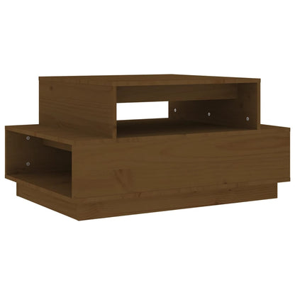 vidaXL Couchtisch Honigbraun 80x55x40,5 cm Massivholz Kiefer