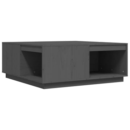 vidaXL Table basse grise 100x101x40,5 cm en pin massif
