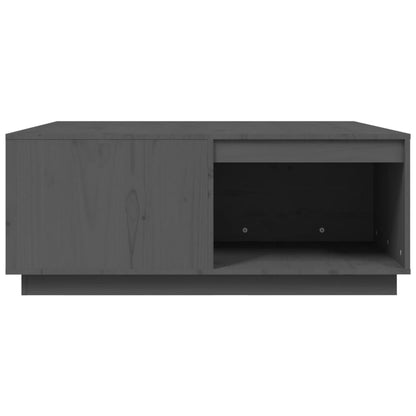 vidaXL Table basse grise 100x101x40,5 cm en pin massif