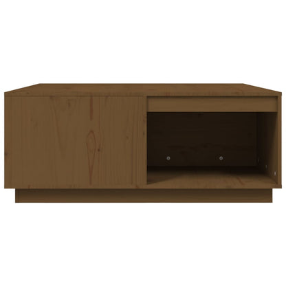 vidaXL Couchtisch Honigbraun 100x101x40,5 cm Massivholz Kiefer