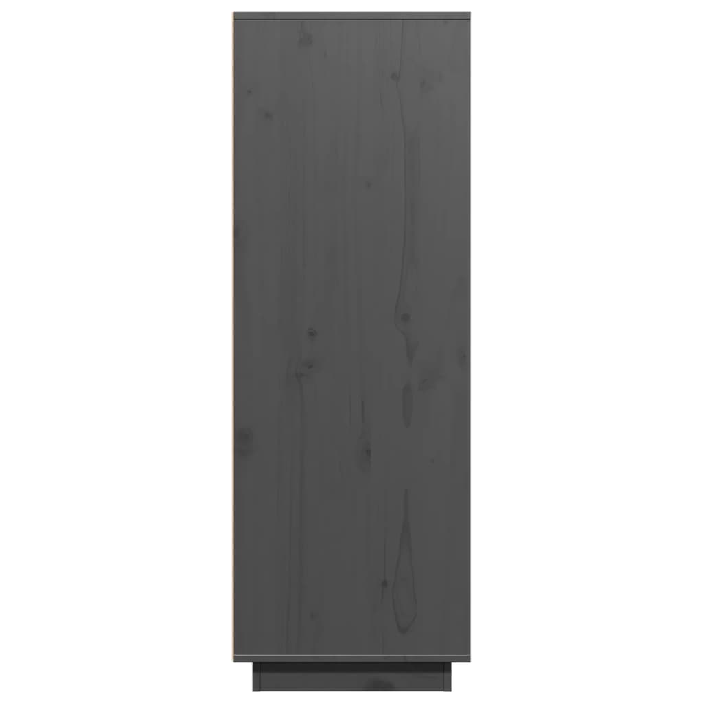 vidaXL Highboard gris 60x40x116,5 cm pin massif