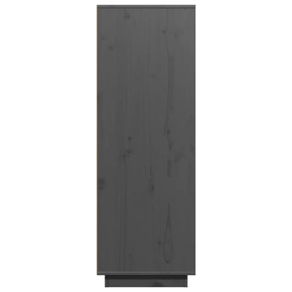 vidaXL Highboard gris 60x40x116,5 cm pin massif