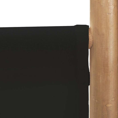 vidaXL 4-tlg. Paravent Faltbar 160 cm Bambus und Canvas